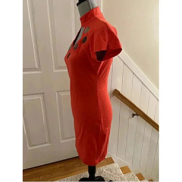 Vintage Hearts Single Stitch Western Style Mini Dress - Picture 3 of 9